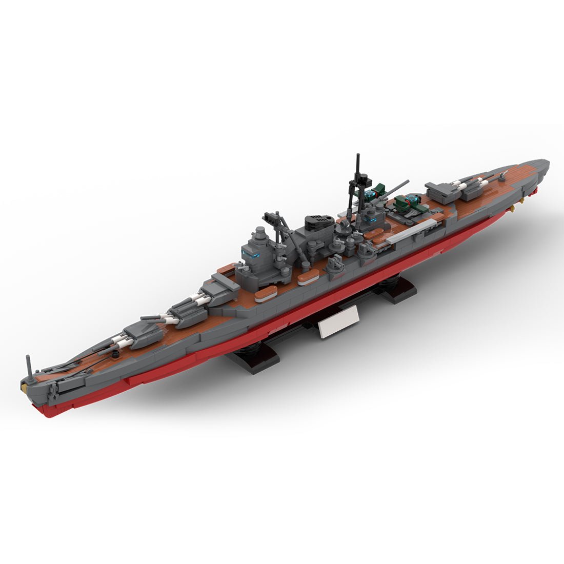 Japanese cruiser Suzuya from World War II interlocking bricks - LesDiy