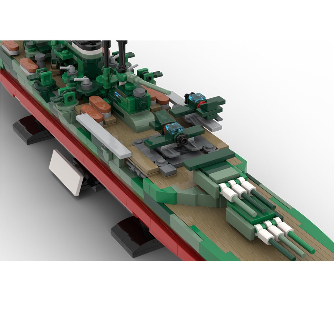 Japanese Mikuma heavy cruiser from World War II interlocking