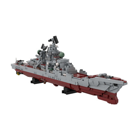 Kirov class battlecruiser | Admiral Lazarev, ex - Frunze Klemmbausteine - Scale 1:485 - LesDiy - Klemmbausteine