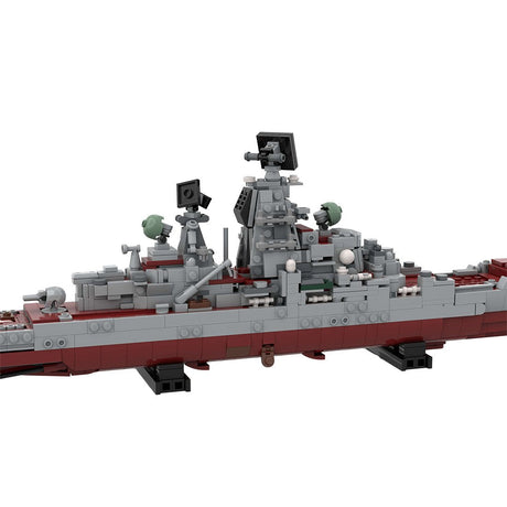 Kirov class battlecruiser | Admiral Lazarev, ex - Frunze Klemmbausteine - Scale 1:485 - LesDiy - Klemmbausteine