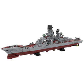 Kirov class battlecruiser | Admiral Lazarev, ex - Frunze Klemmbausteine - Scale 1:485 - LesDiy - Klemmbausteine