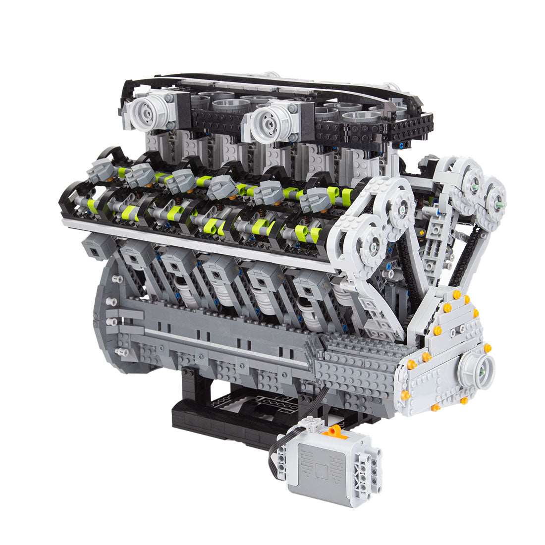 Lamborghini Aventador 6.5L Quad Cam 60° V12 Cylinder Mid - Speed Engine Klemmbausteine - LesDiy - Klemmbausteine