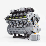 Lamborghini Aventador 6.5L Quad Cam 60° V12 Cylinder Mid - Speed Engine Klemmbausteine - LesDiy - Klemmbausteine