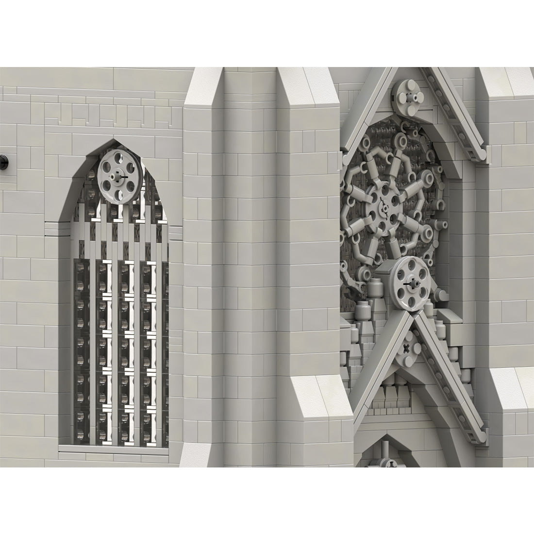 MOC - 165277 Gothic Cathedral Module 2 - Cross Klemmbausteine - LesDiy - Klemmbausteine