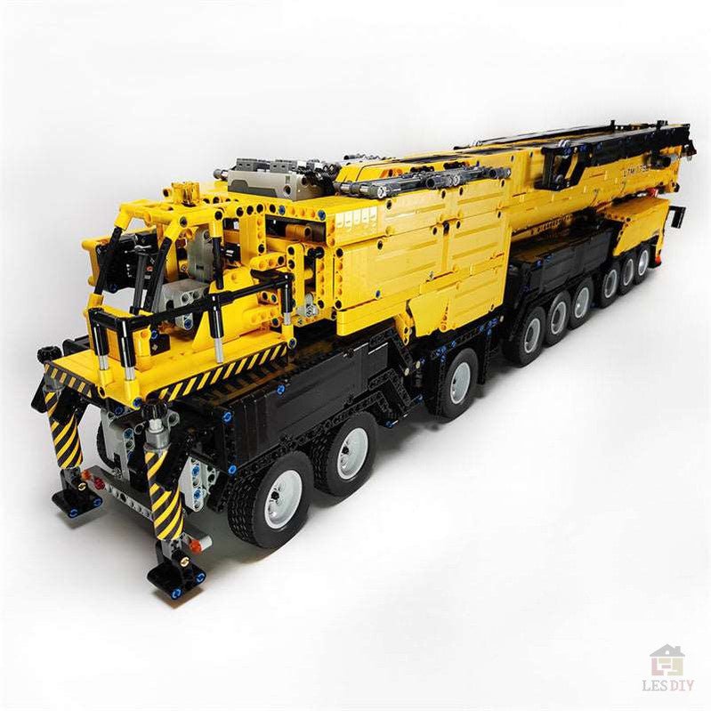 Liebherr LTM1750 Kran V3.0 mit 12 Motoren Klemmbausteine - LesDiy - Klemmbausteine