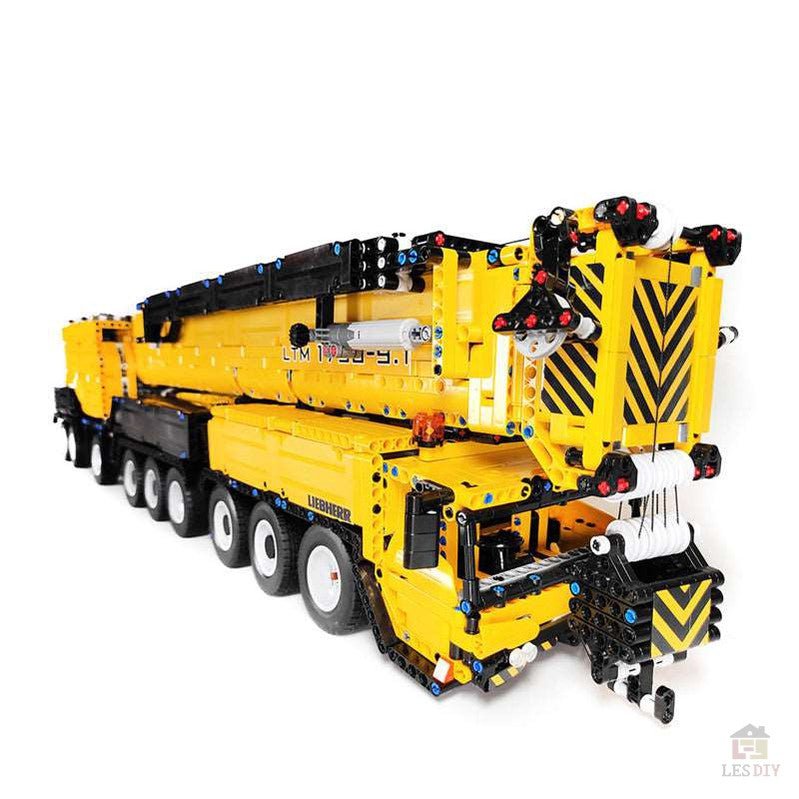 Liebherr LTM1750 Kran V3.0 mit 12 Motoren Klemmbausteine - LesDiy - Klemmbausteine