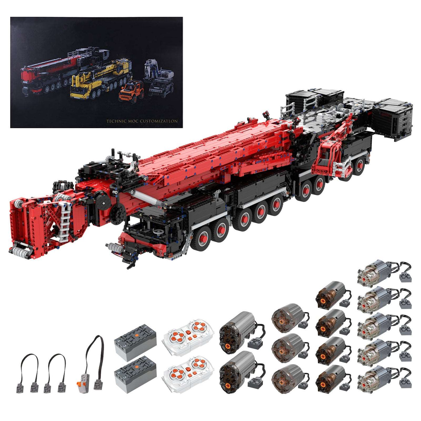 LTM11200 14 Motor Ultra Large RC Engineering Crane Klemmbausteine - LesDiy - Klemmbausteine