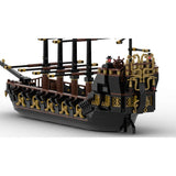 Medieval Golden Pirate Ship Klemmbausteine - LesDiy - Klemmbausteine