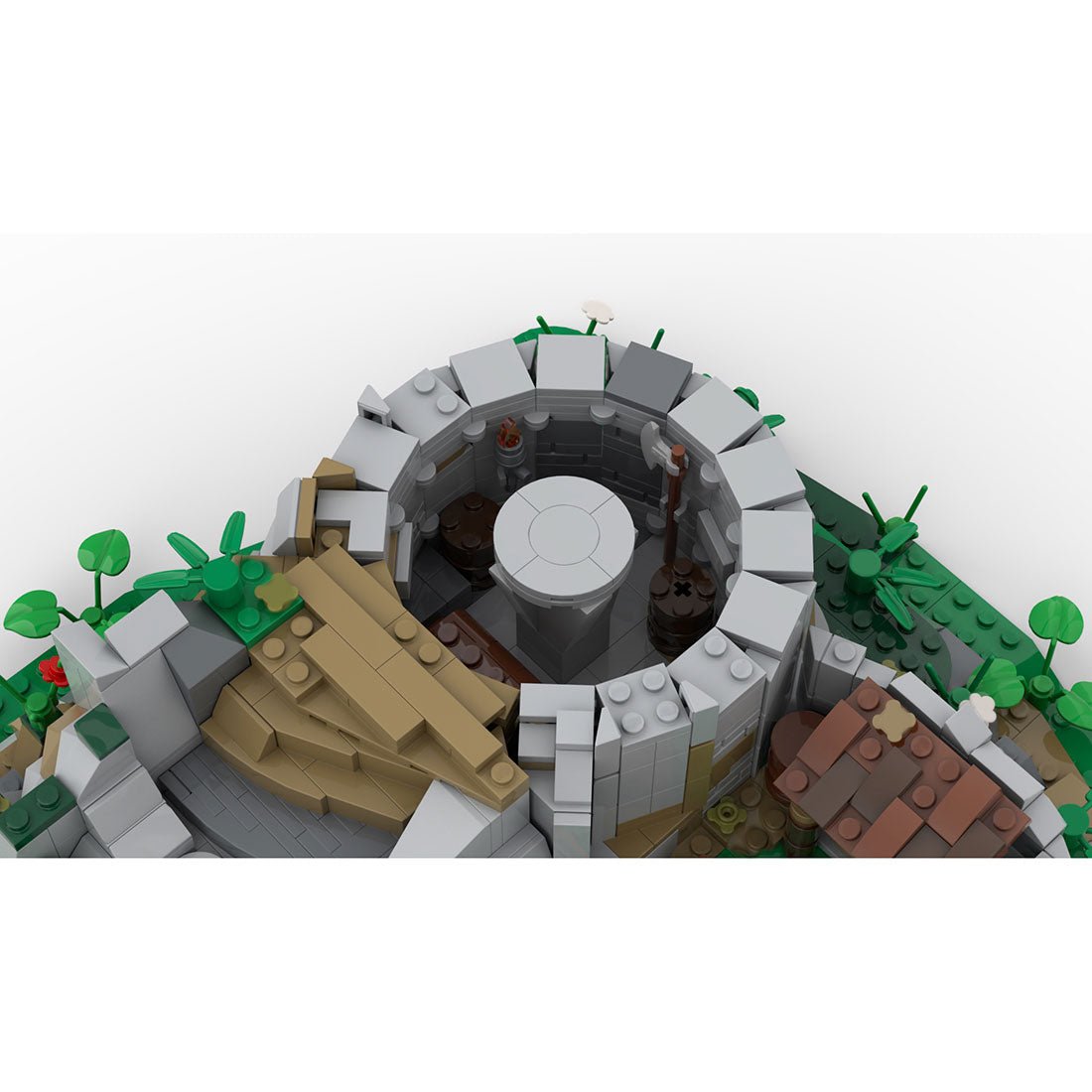 Mittelalterlicher Steinturm Klemmbausteine - LesDiy - Klemmbausteine