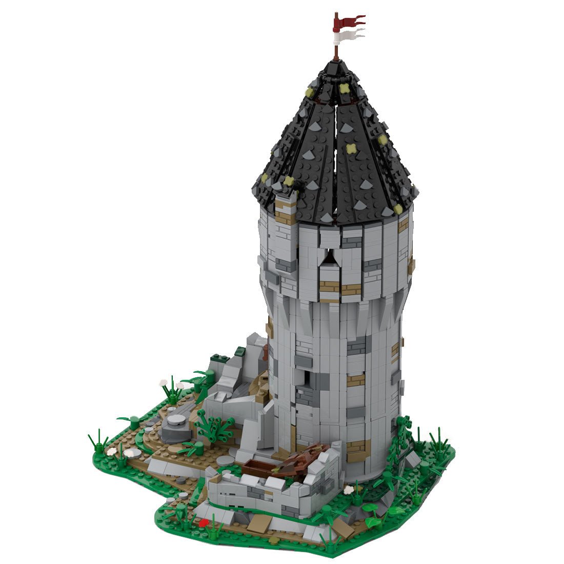Mittelalterlicher Steinturm Klemmbausteine - LesDiy - Klemmbausteine