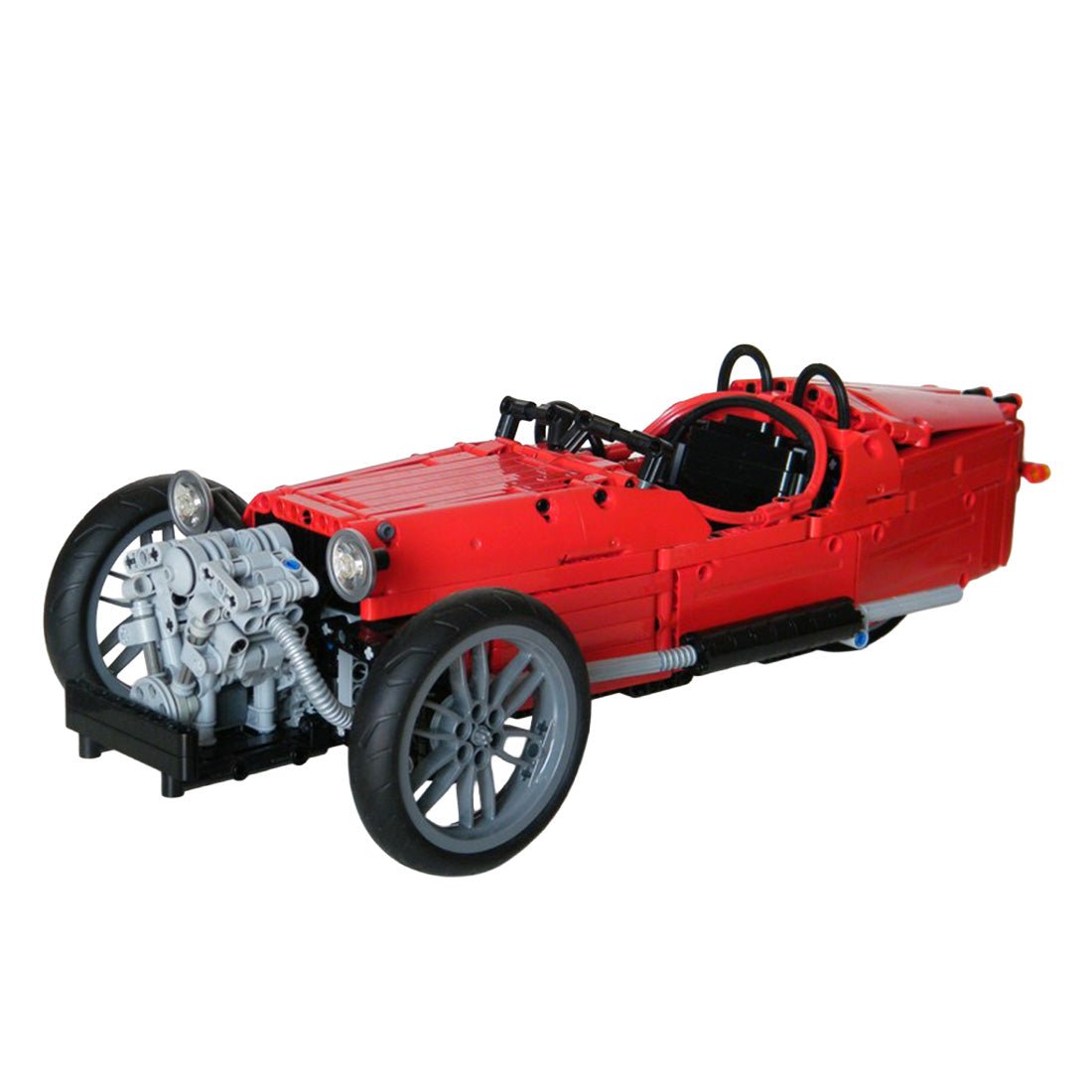 MOC-0035 Morgan Three Wheeler Klemmbausteine-LesDiy-Klemmbausteine