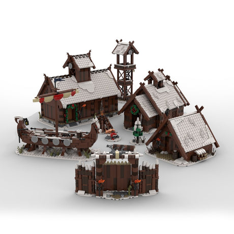 MOC - 104429, MOC - 103656, MOC - 96080, MOC - 98225, MOC - 95891 & MOC - 93063 Viking Village Klemmbausteine - LesDiy - Klemmbausteine