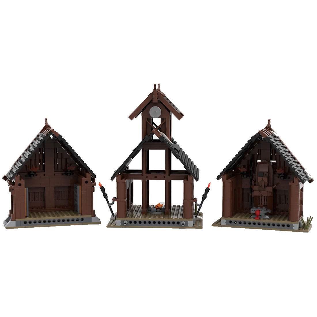 MOC - 104429 Viking God House Klemmbausteine - LesDiy - Klemmbausteine