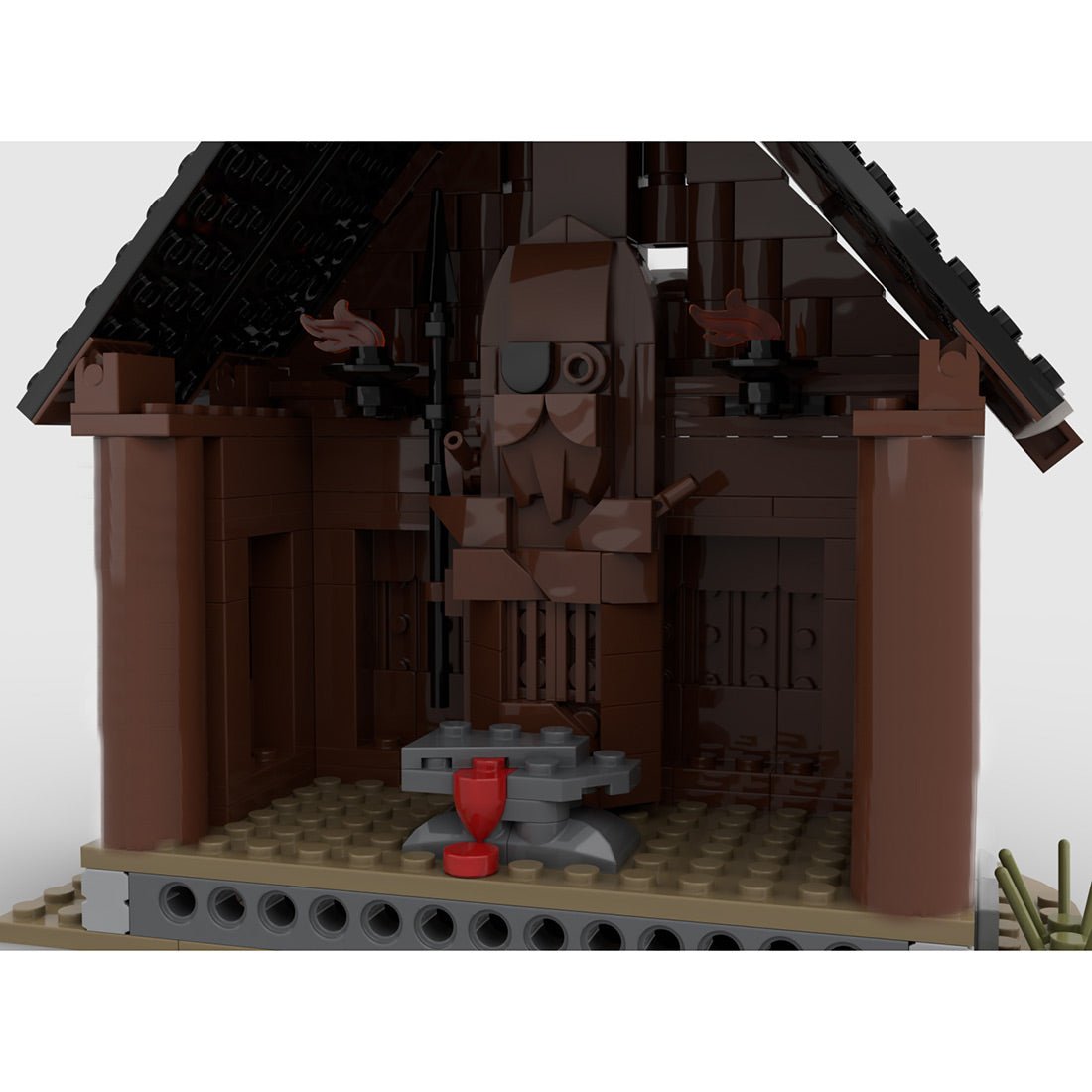 MOC - 104429 Viking God House Klemmbausteine - LesDiy - Klemmbausteine