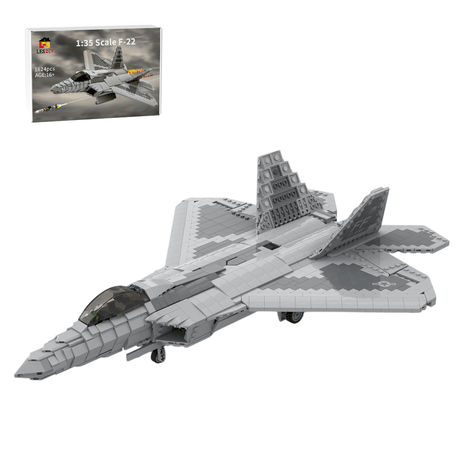 MOC - 105520 1:35 Scale F - 22 Raptor Klemmbausteine - LesDiy - Klemmbausteine