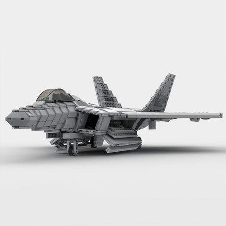 MOC - 105520 1:35 Scale F - 22 Raptor Klemmbausteine - LesDiy - Klemmbausteine