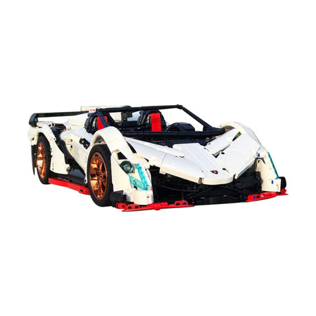 MOC - 10574 Lamborghini Veneno Roadster – Pirelli - Edition zum 50 - jährigen Jubiläum Klemmbausteine - LesDiy - Klemmbausteine