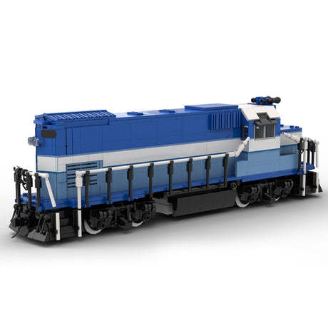 MOC - 105950 GP15 - Zug der Bay Coast Railroad - LesDiy - Klemmbausteine