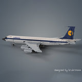 MOC - 105999 1/80 Scale Boeing 707 - Lufthansa Klemmbausteine - LesDiy - Klemmbausteine