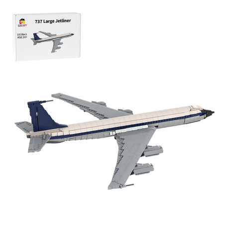 MOC - 105999 1/80 Scale Boeing 707 - Lufthansa Klemmbausteine - LesDiy - Klemmbausteine