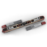 MOC - 106675 Zug BR 601 "VT 11.5 Triebwagen" Klemmbausteine - LesDiy - Klemmbausteine