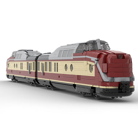 MOC - 106675 Zug BR 601 "VT 11.5 Triebwagen" Klemmbausteine - LesDiy - Klemmbausteine
