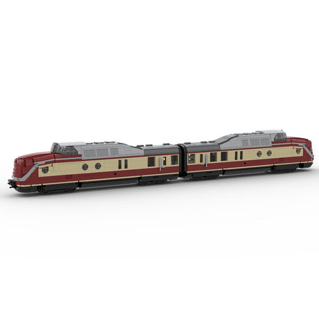 MOC - 106675 Zug BR 601 "VT 11.5 Triebwagen" Klemmbausteine - LesDiy - Klemmbausteine