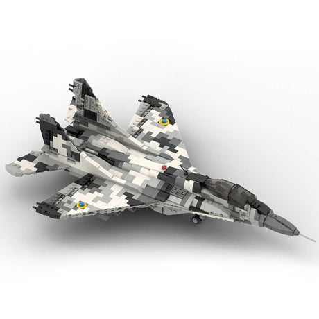 MOC - 106680 Ukraine Mig - 29 "The Ghost of Kyiv" - 1/35 Klemmbausteine - LesDiy - Klemmbausteine