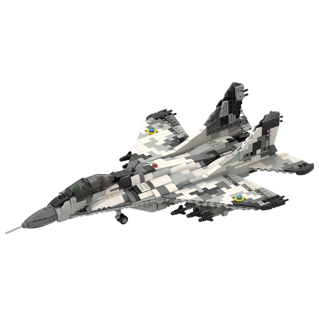 MOC - 106680 Ukraine Mig - 29 "The Ghost of Kyiv" - 1/35 Klemmbausteine - LesDiy - Klemmbausteine