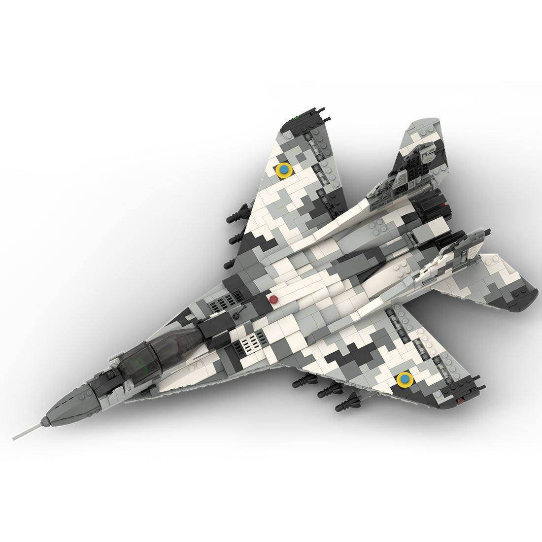 MOC - 106680 Ukraine Mig - 29 "The Ghost of Kyiv" - 1/35 Klemmbausteine - LesDiy - Klemmbausteine