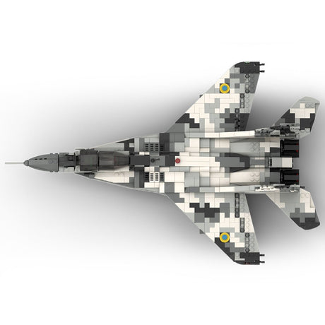 MOC - 106680 Ukraine Mig - 29 "The Ghost of Kyiv" - 1/35 Klemmbausteine - LesDiy - Klemmbausteine