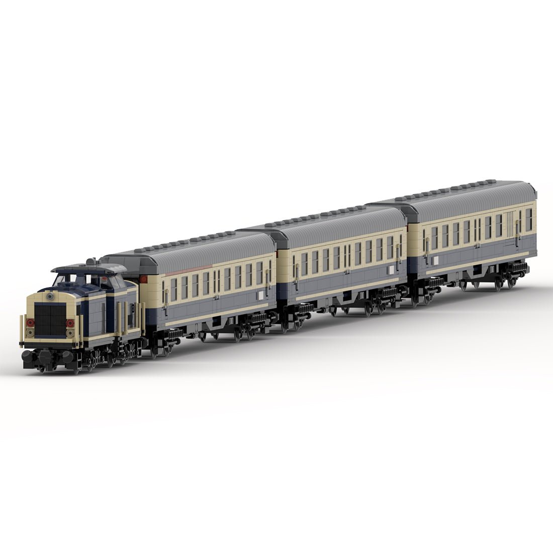 MOC - 108365 V100 Regional Train Klemmbausteine - LesDiy - Klemmbausteine