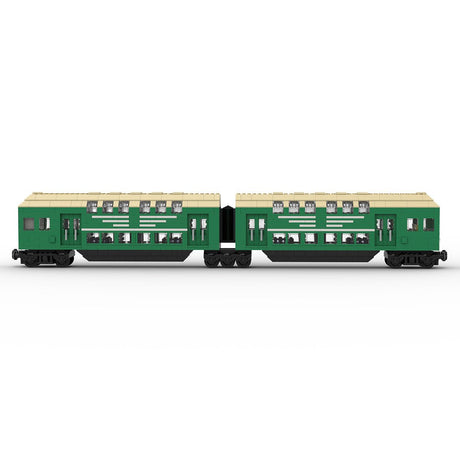 MOC - 109281 German Doppelstockwagen train car vagon in 7stud wide) Klemmbausteine - LesDiy - Klemmbausteine