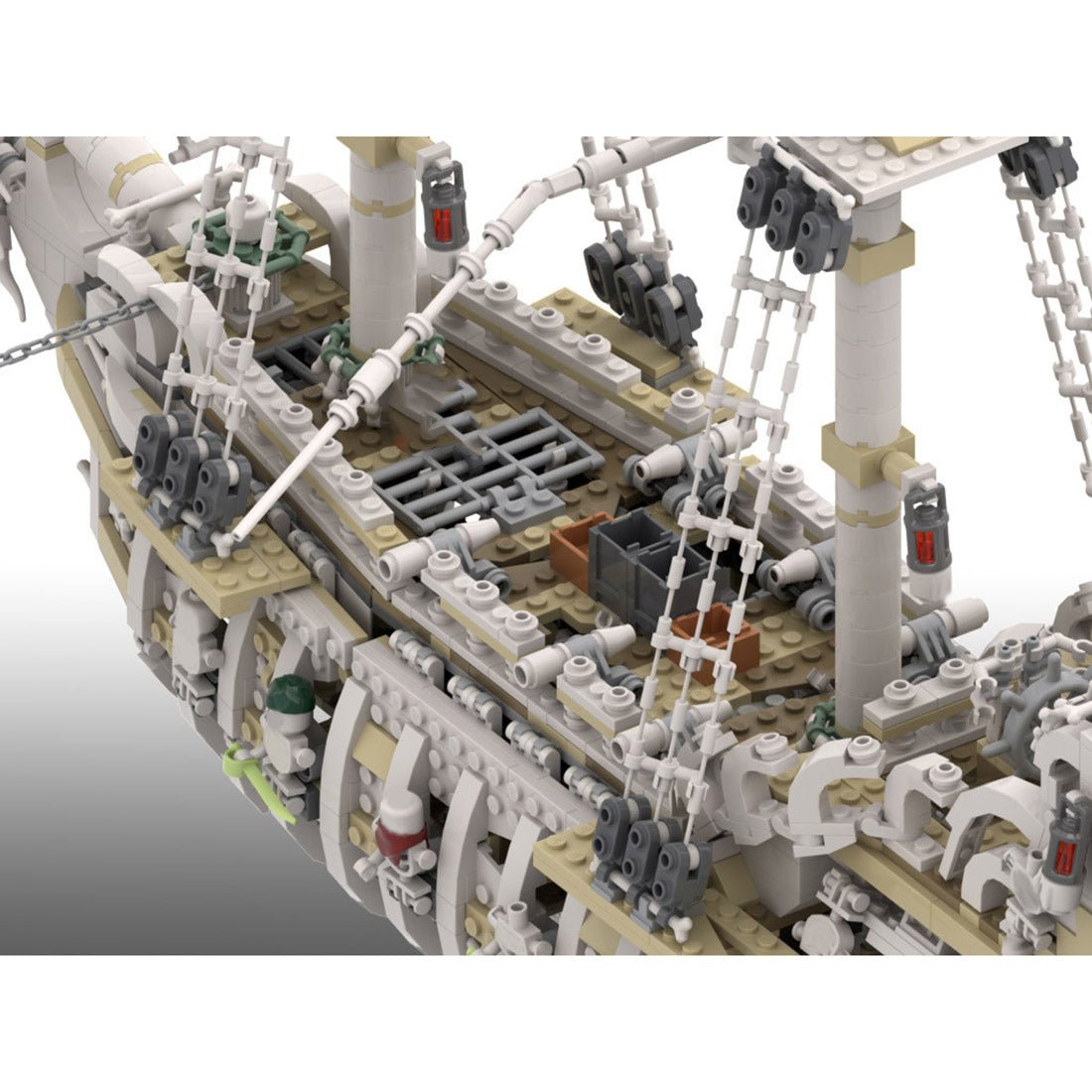MOC-110420 Das erschreckende Piratenschiff Charon's Chest Klemmbausteine-LesDiy-Klemmbausteine
