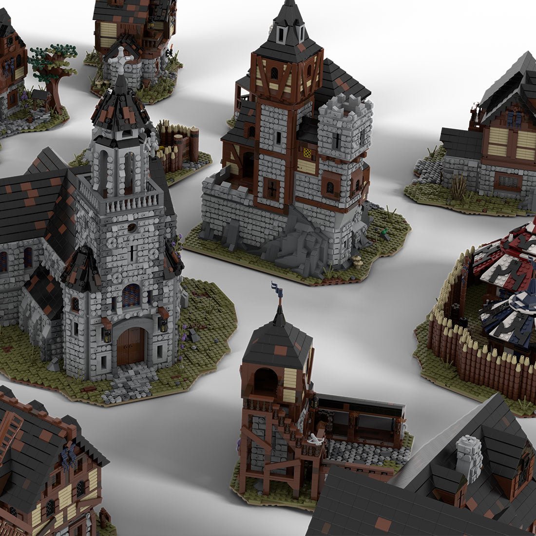 MOC - 115645 Mittelalterliches Dorf - LesDiy - Klemmbausteine