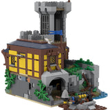 MOC - 115655 Mittelalterlicher schwarzer Sakerturm Klemmbausteine - LesDiy - Klemmbausteine