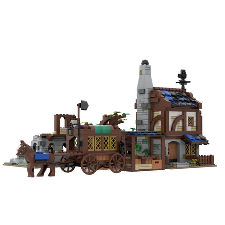 MOC - 120195 Mittelalterliches Dorfpaket 21325 Alt. Bauen Klemmbausteine - LesDiy - Klemmbausteine