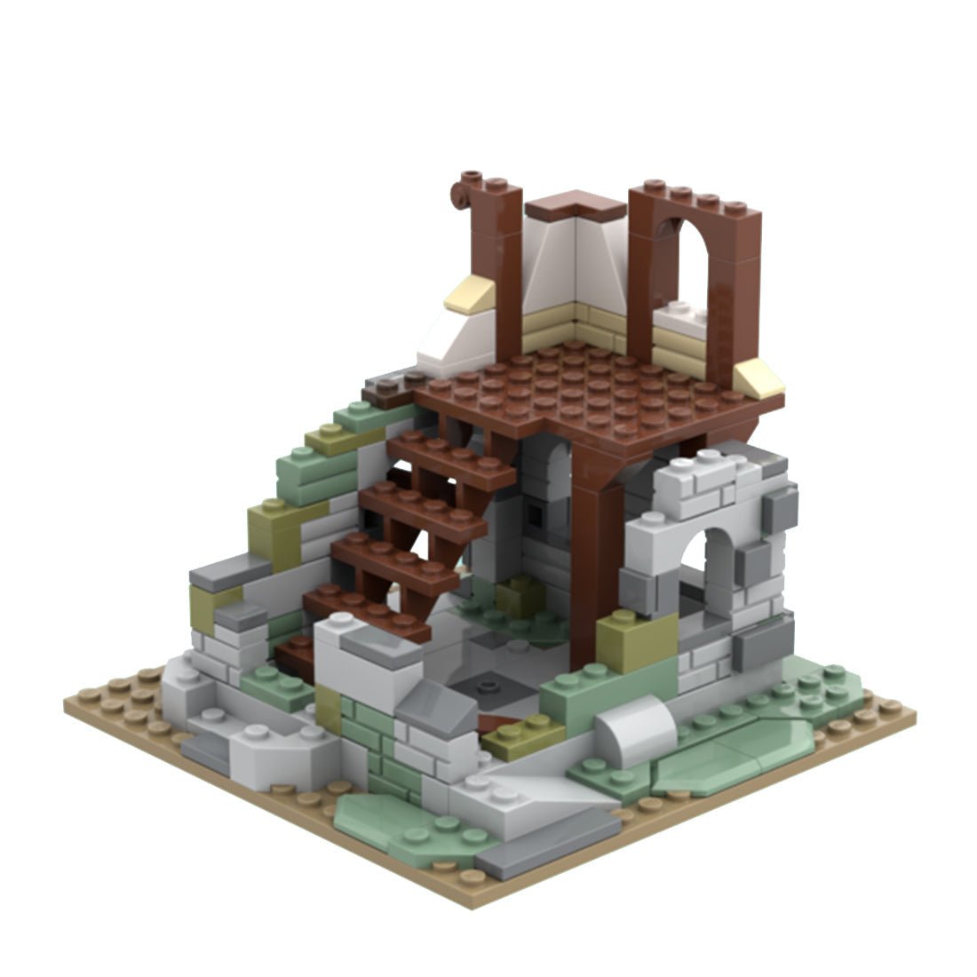 MOC - 120195 Mittelalterliches Dorfpaket 21325 Alt. Bauen Klemmbausteine - LesDiy - Klemmbausteine