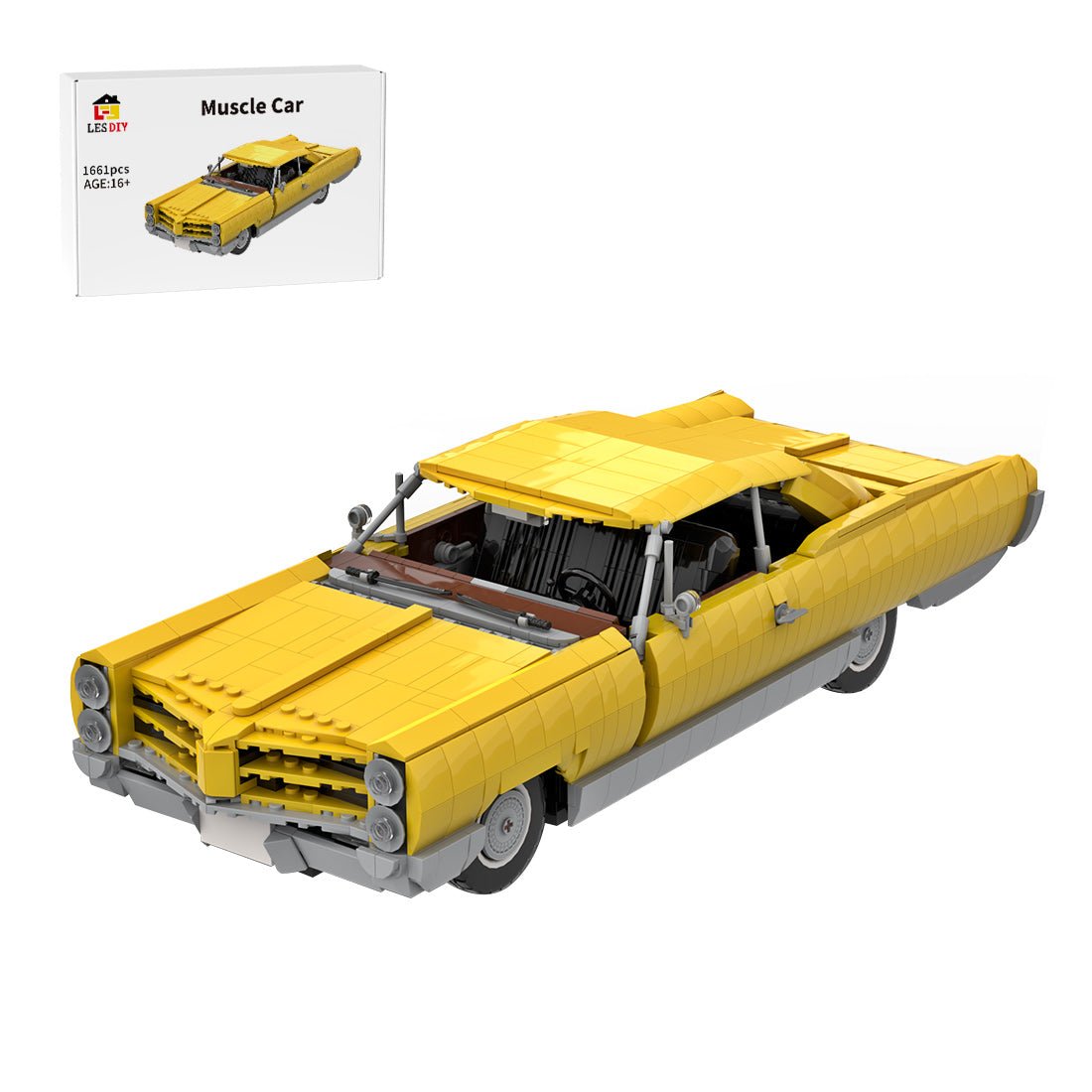 MOC - 120854 Pontiac Bonneville 1966 Klemmbausteine - LesDiy - Klemmbausteine