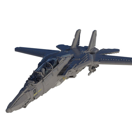 MOC - 121573 F14 Tomcat Flugzeugmodell Klemmbausteine - LesDiy - Klemmbausteine