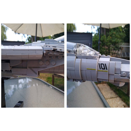 MOC - 121573 F14 Tomcat Flugzeugmodell Klemmbausteine - LesDiy - Klemmbausteine