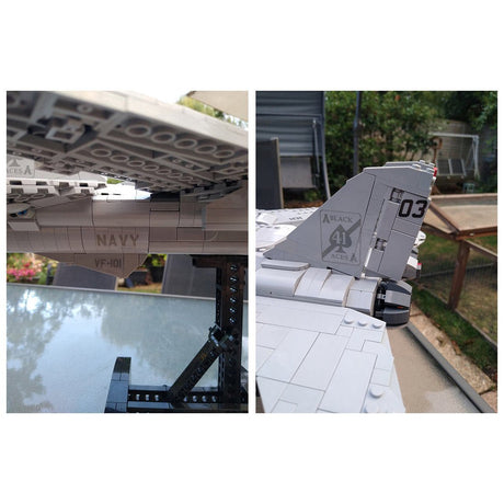 MOC - 121573 F14 Tomcat Flugzeugmodell Klemmbausteine - LesDiy - Klemmbausteine