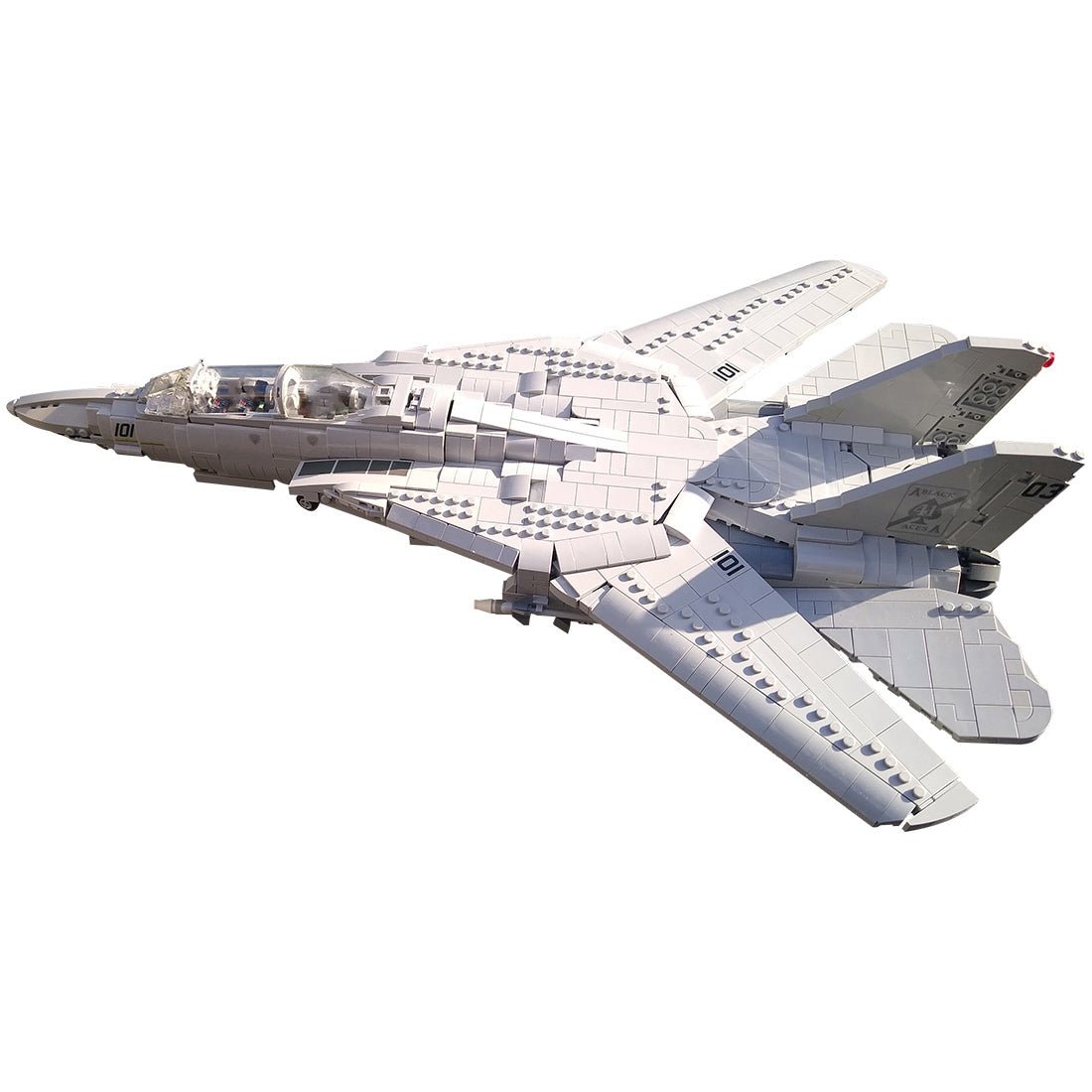 MOC - 121573 F14 Tomcat Flugzeugmodell Klemmbausteine - LesDiy - Klemmbausteine