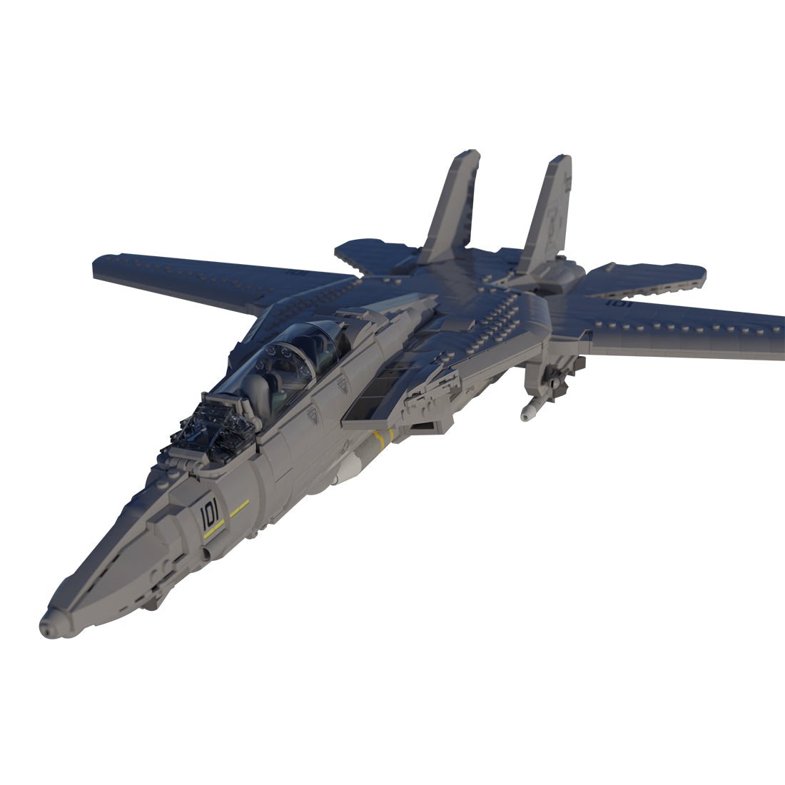 MOC - 121573 F14 Tomcat Flugzeugmodell Klemmbausteine - LesDiy - Klemmbausteine
