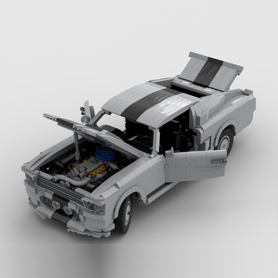 MOC - 121991 Ford Mustang Shelby GT - 500 1967 Eleanor Klemmbausteine - LesDiy - Klemmbausteine