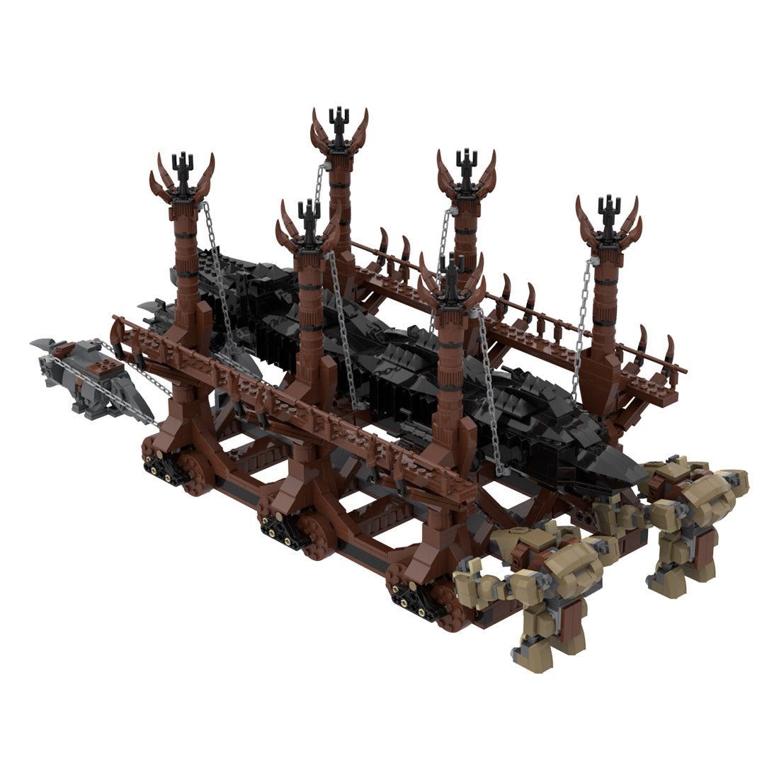 MOC - 122034 Wolf's Head Grond Klemmbausteine - LesDiy - Klemmbausteine