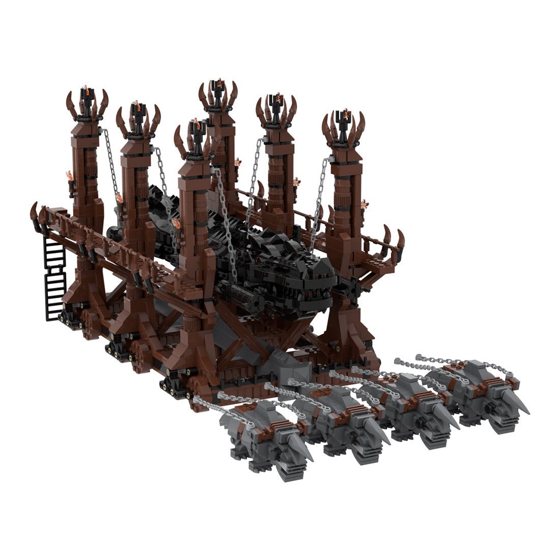 MOC - 122034 Wolf's Head Grond Klemmbausteine - LesDiy - Klemmbausteine