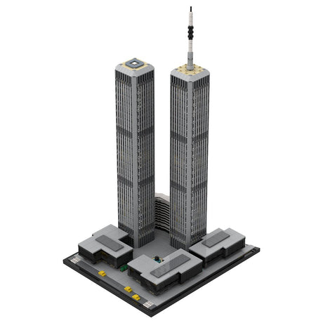 MOC - 122768 1/1000 World Trade Center (1973 - 2001) Klemmbausteine - LesDiy - Klemmbausteine