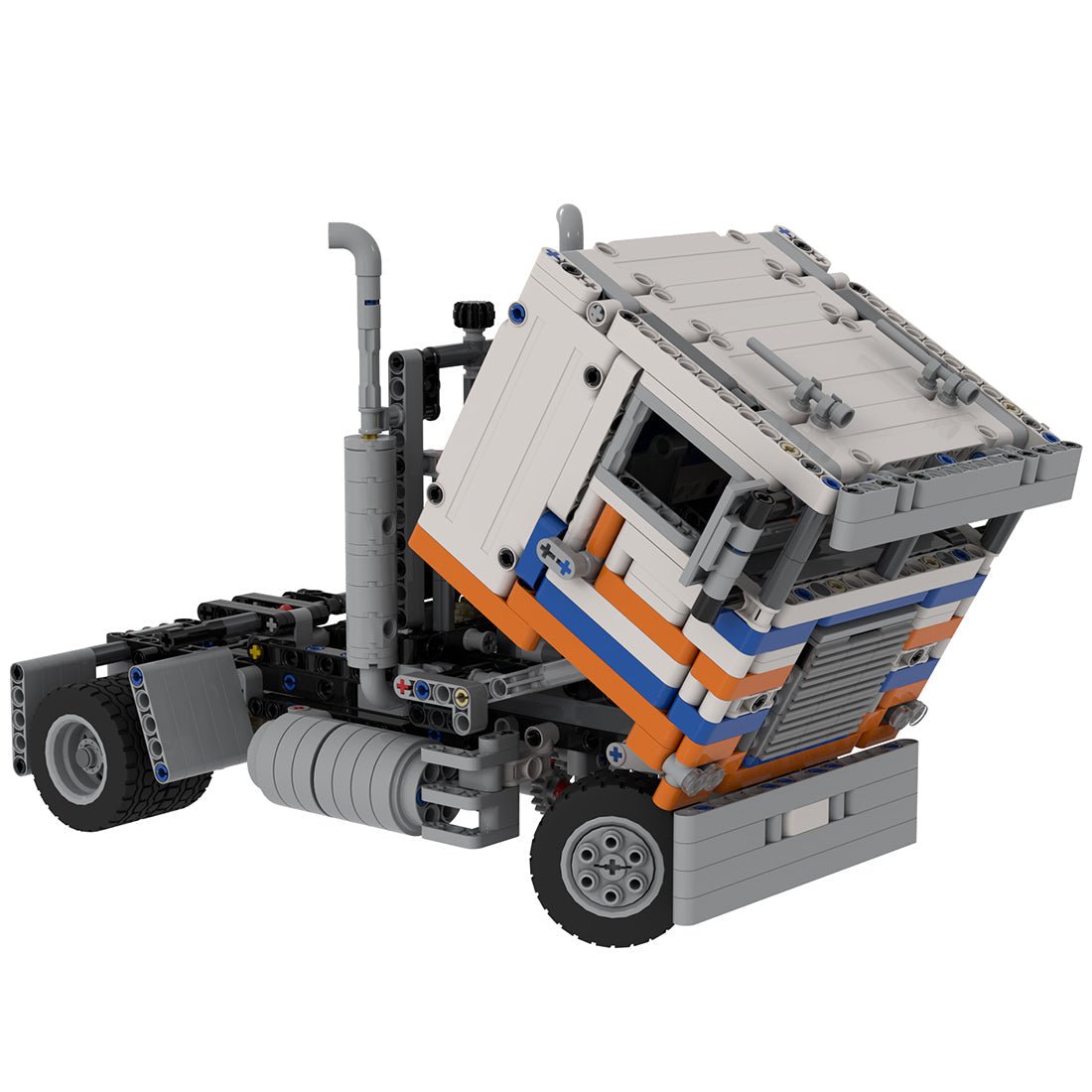 MOC - 122909 Freightliner FLB – B - Modell Klemmbausteine - LesDiy - Klemmbausteine
