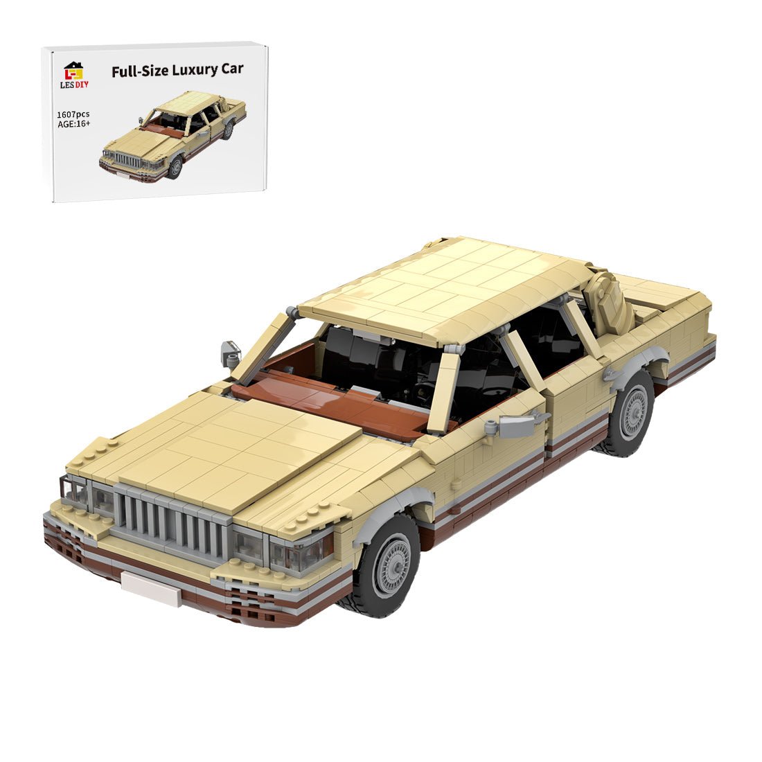 MOC - 123044 Lincoln Town Car 1990 Klemmbausteine - LesDiy - Klemmbausteine